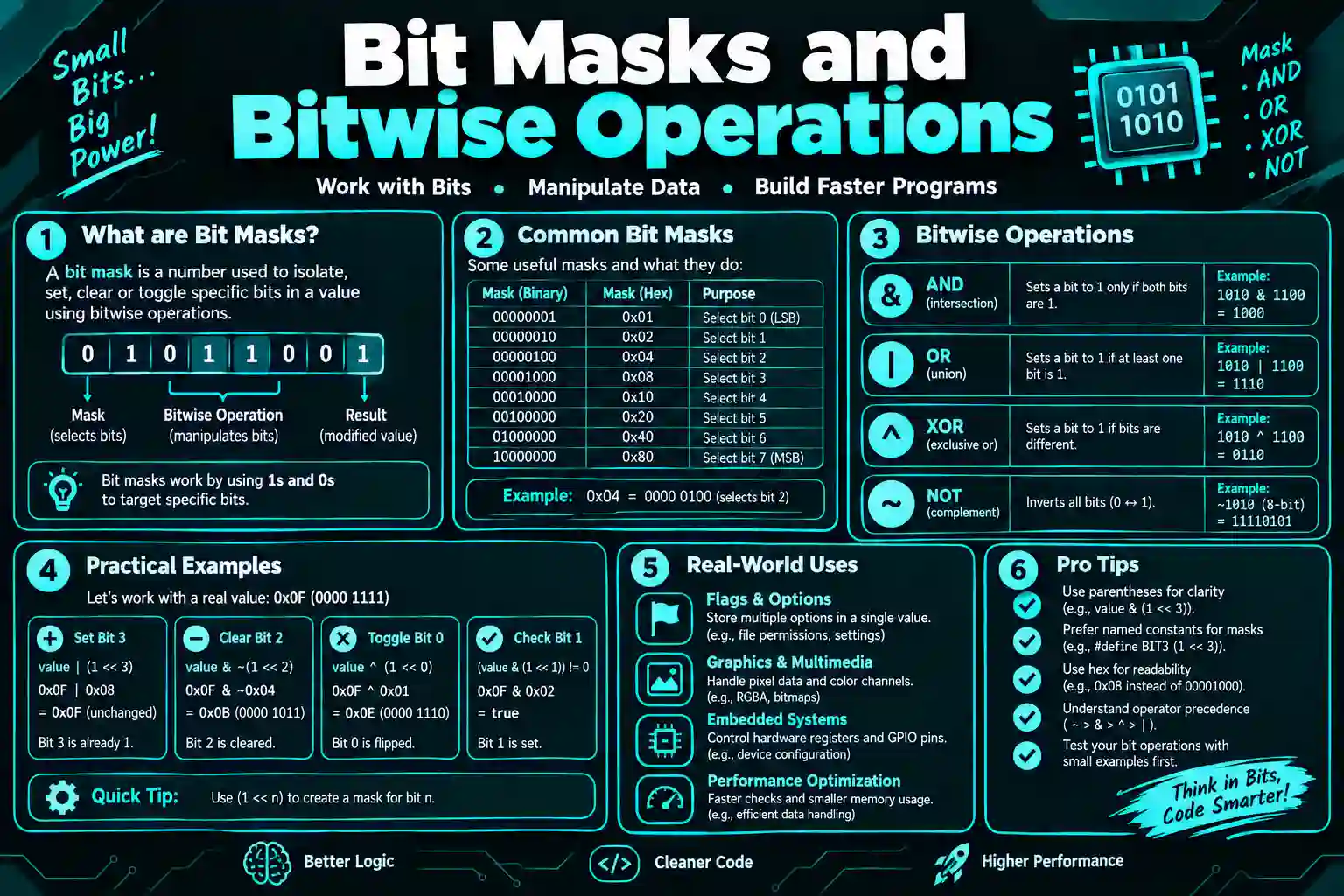 Bit Masks and Bitwise Operations